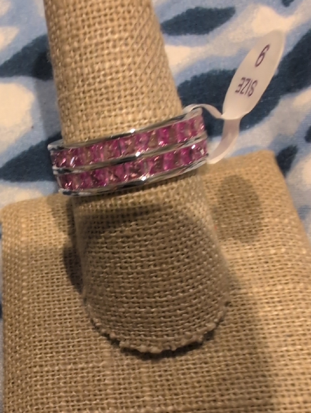 Stunning Stainless Steel Women's Double Layer Band Ring